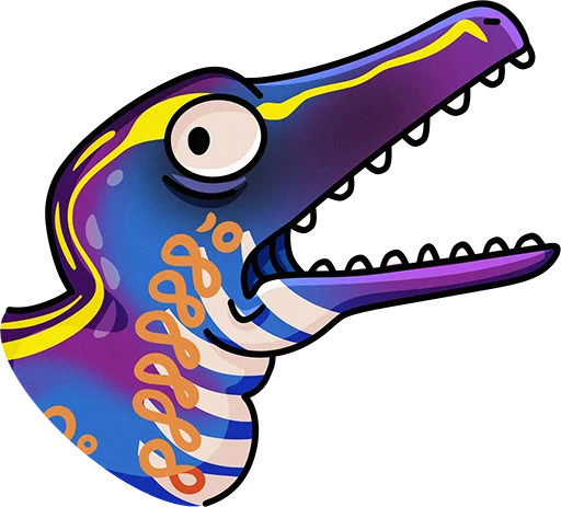 😨 Стикер «MemeDino Nerai [PVE]» для Telegram