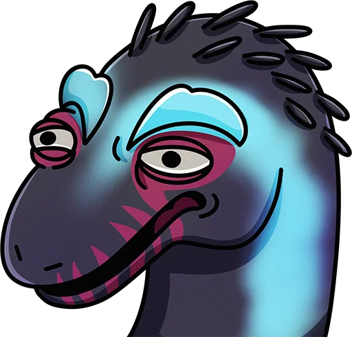 🙂 Стикер «MemeDino Nerai [PVE]» для Telegram