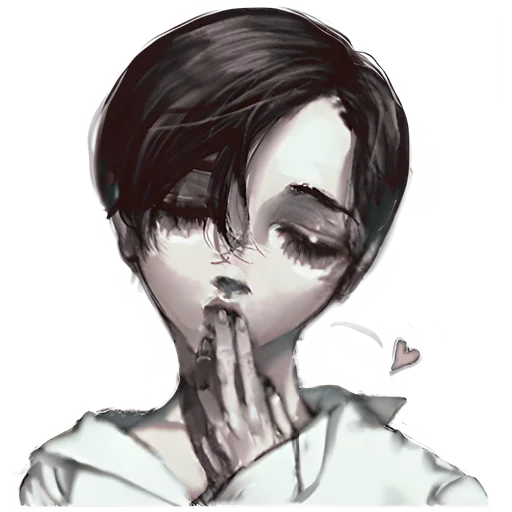 🥰 Стикер «Несчастный мальчик» для Telegram