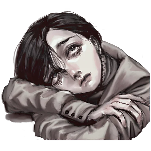 😒 Стикер «Несчастный мальчик» для Telegram