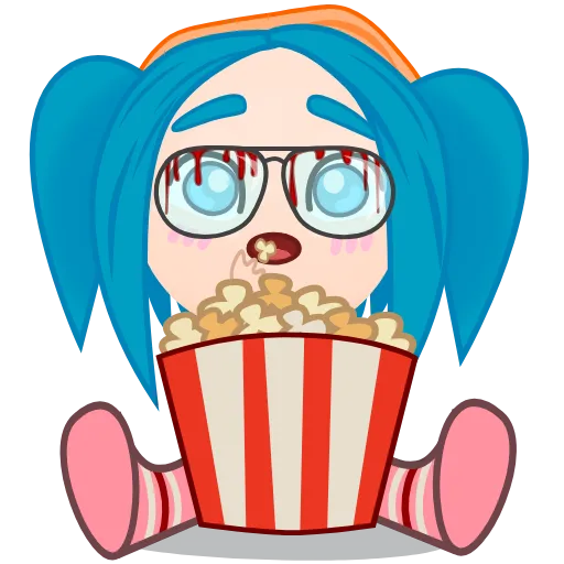 🍿 Эмодзи «random anime» для Telegram