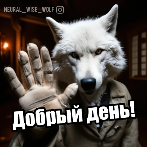 ☀️ Стикер «Волчьи мемы» для Telegram