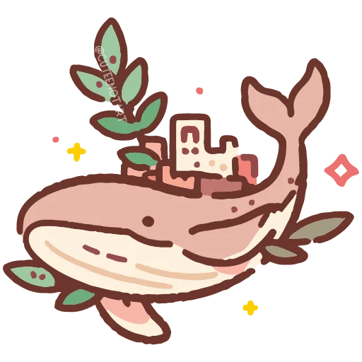 🐋 Стикер «cute doodle» для Telegram