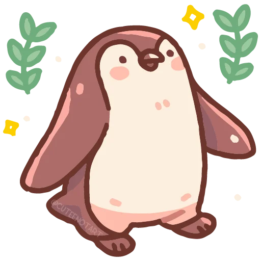🐧 Стикер «cute doodle» для Telegram