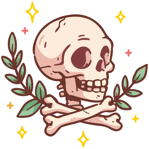 ☠️ Стикер «cute doodle» для Telegram