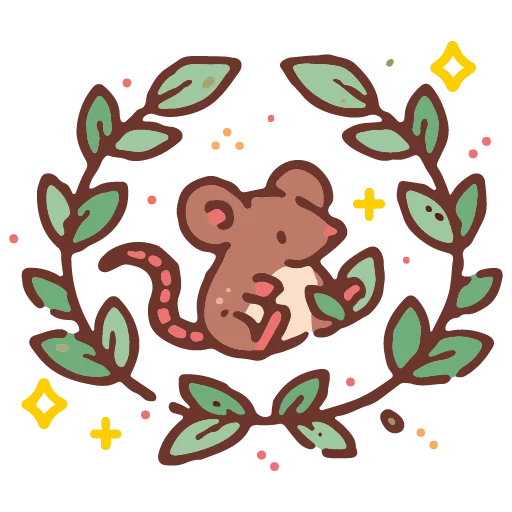 🐭 Стикер «cute doodle» для Telegram