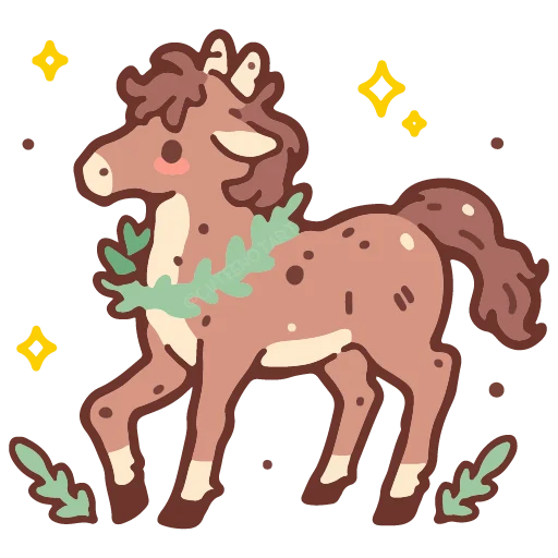 🦌 Стикер «cute doodle» для Telegram