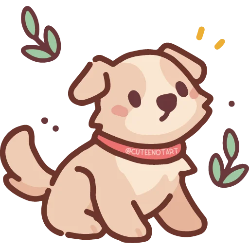 🐶 Стикер «cute doodle» для Telegram