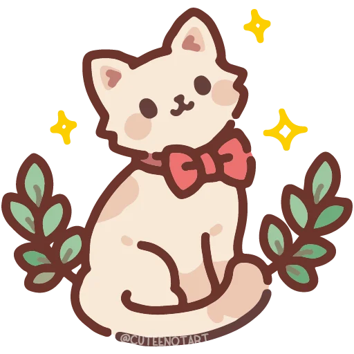 🐱 Стикер «cute doodle» для Telegram
