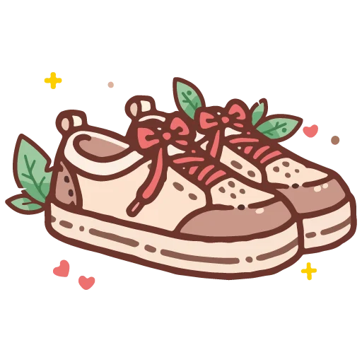 👟 Стикер «cute doodle» для Telegram