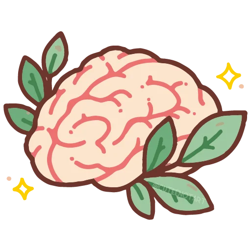 🧠 Стикер «cute doodle» для Telegram