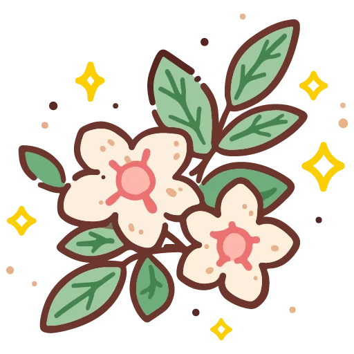🌸 Стикер «cute doodle» для Telegram