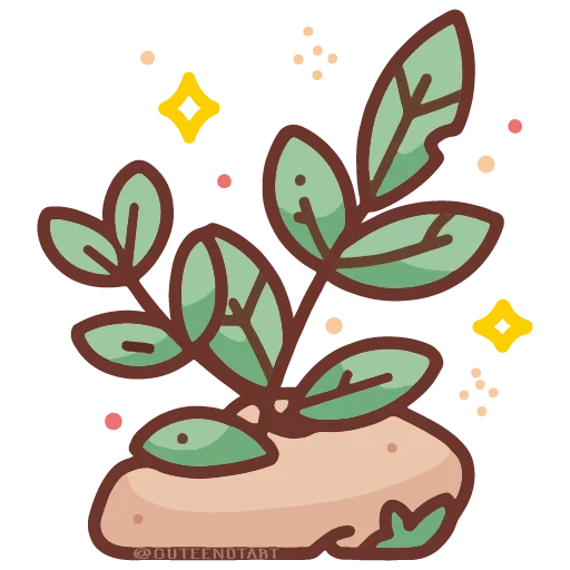 🪨 Стикер «cute doodle» для Telegram