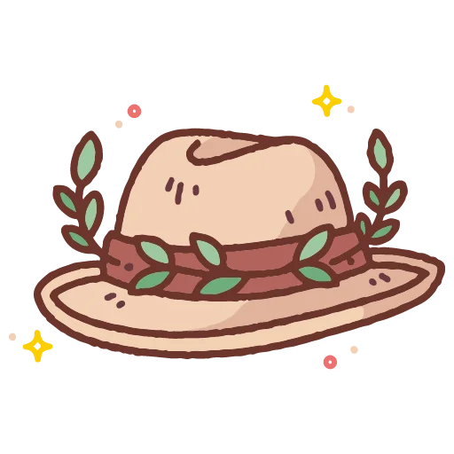 👒 Стикер «cute doodle» для Telegram