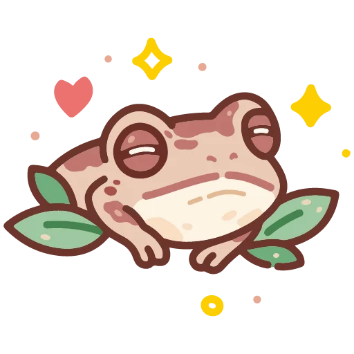 🐸 Стикер «cute doodle» для Telegram