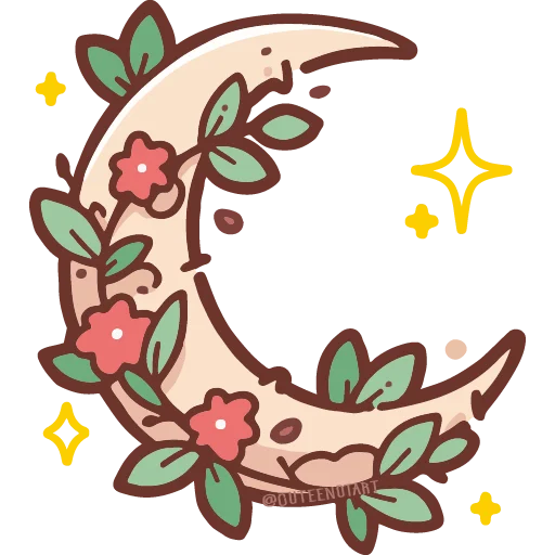 🌙 Стикер «cute doodle» для Telegram