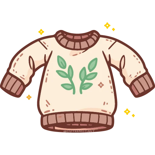🧥 Стикер «cute doodle» для Telegram