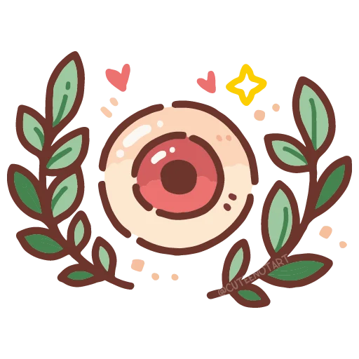 👁 Стикер «cute doodle» для Telegram