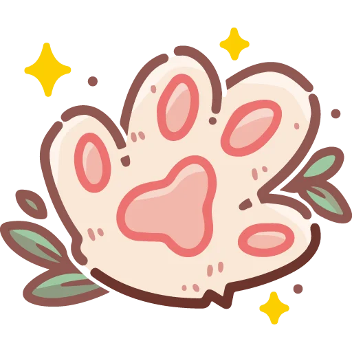 🐾 Стикер «cute doodle» для Telegram