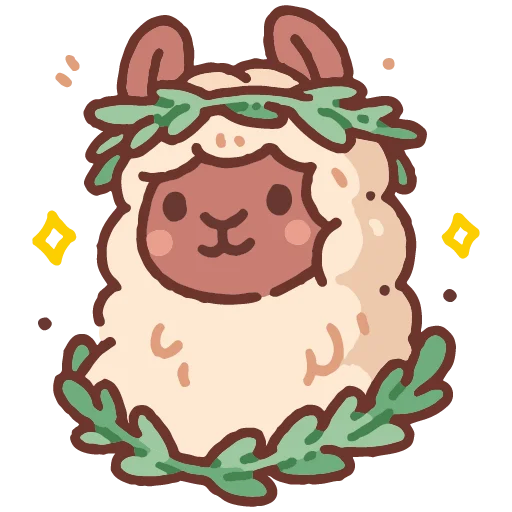 🦙 Стикер «cute doodle» для Telegram