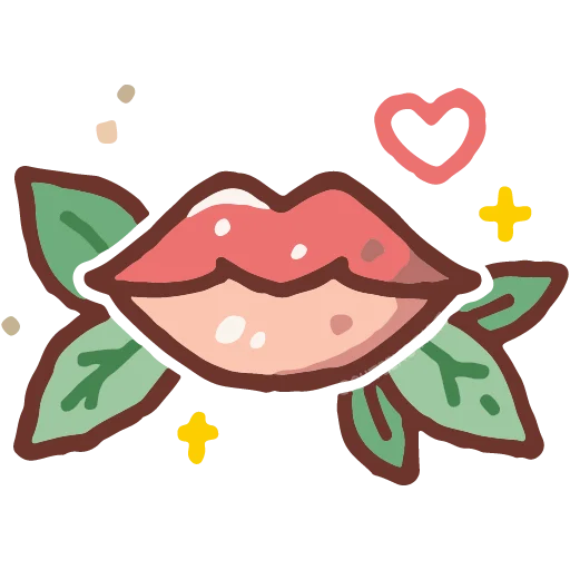 💋 Стикер «cute doodle» для Telegram
