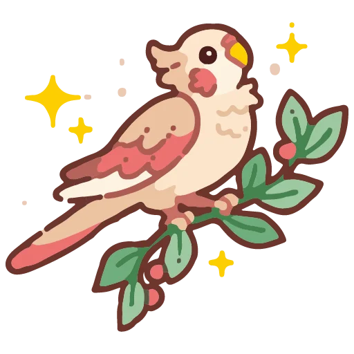 🦜 Стикер «cute doodle» для Telegram