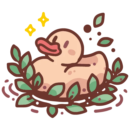 🐤 Стикер «cute doodle» для Telegram