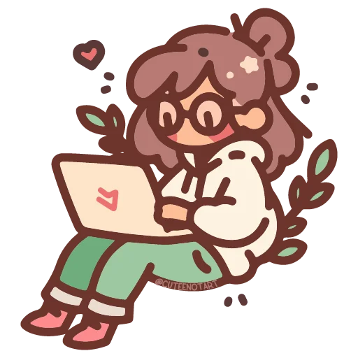 💻 Стикер «cute doodle» для Telegram