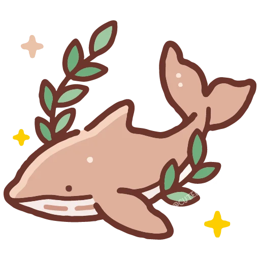 🐬 Стикер «cute doodle» для Telegram