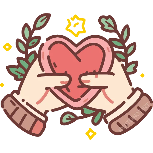 ❤️ Стикер «cute doodle» для Telegram
