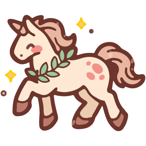 🦄 Стикер «cute doodle» для Telegram