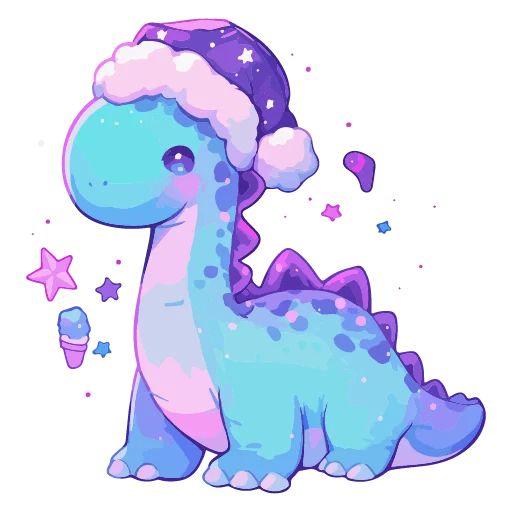 🦕 Стикер «новогодние звери» для Telegram