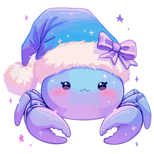 🦀 Стикер «новогодние звери» для Telegram