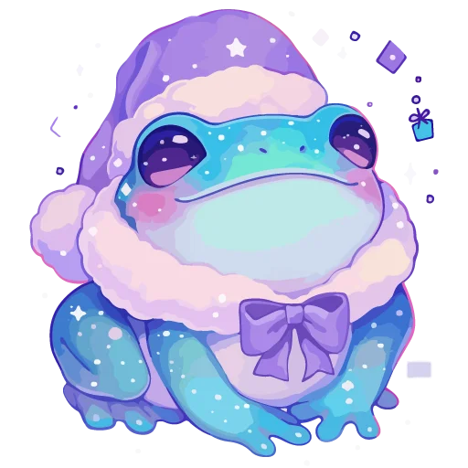 🐸 Стикер «новогодние звери» для Telegram