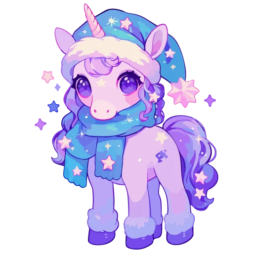 🦄 Стикер «новогодние звери» для Telegram