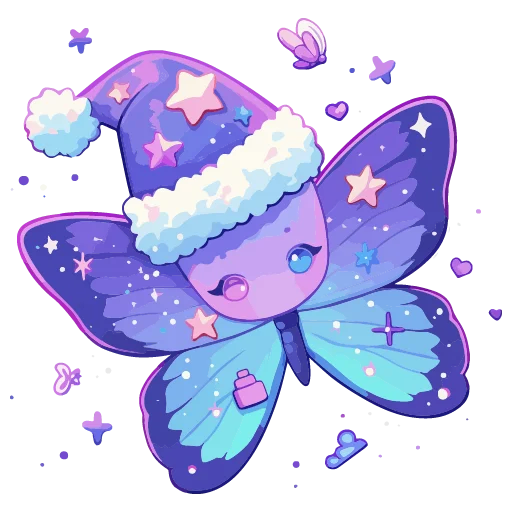 🦋 Стикер «новогодние звери» для Telegram