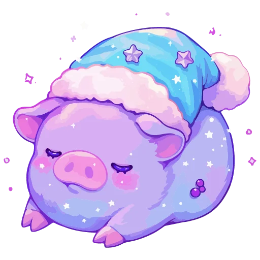 🐷 Стикер «новогодние звери» для Telegram