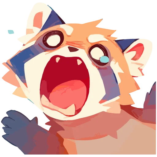 😰 Стикер «Red pandas» для Telegram
