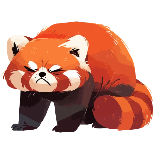 😣 Стикер «Red pandas» для Telegram