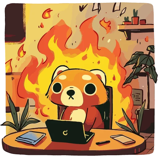 🔥 Стикер «Red pandas» для Telegram