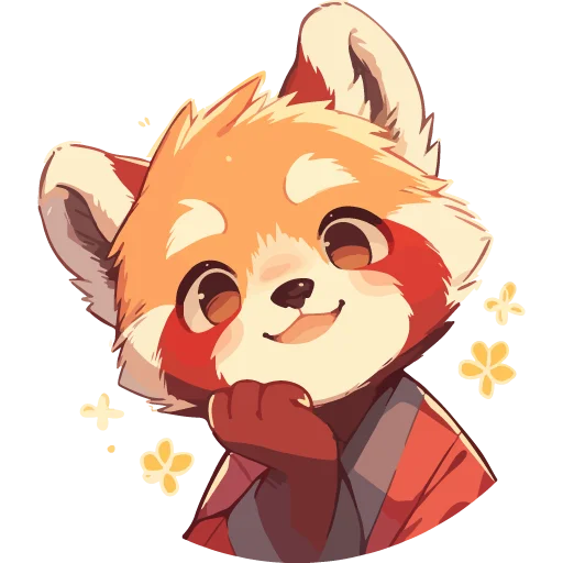 ☺️ Стикер «Red pandas» для Telegram