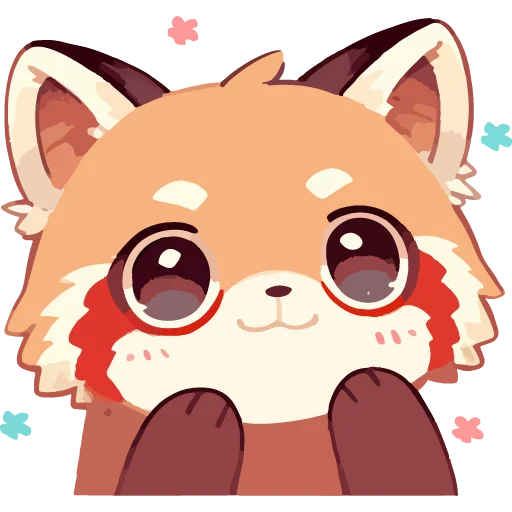 🥹 Стикер «Red pandas» для Telegram
