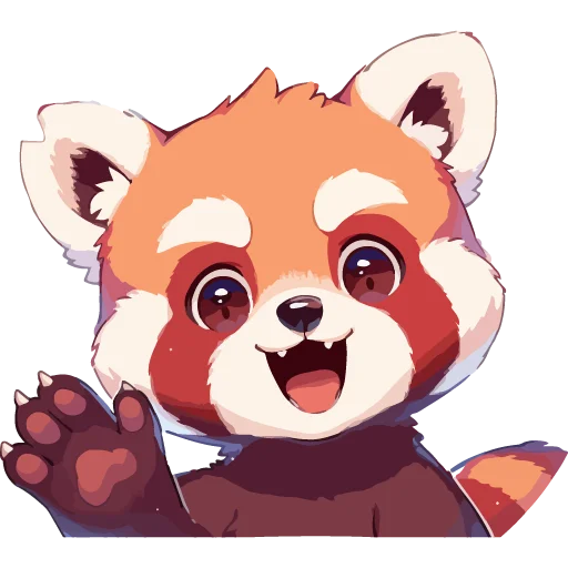 Стикерпак Red pandas для Telegram — скачать