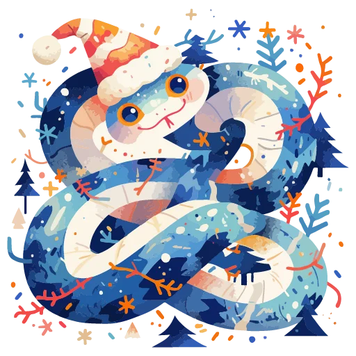 🐍 Стикер «Snakes 2025» для Telegram