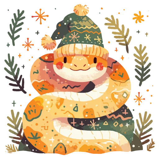 🐍 Стикер «Snakes 2025» для Telegram