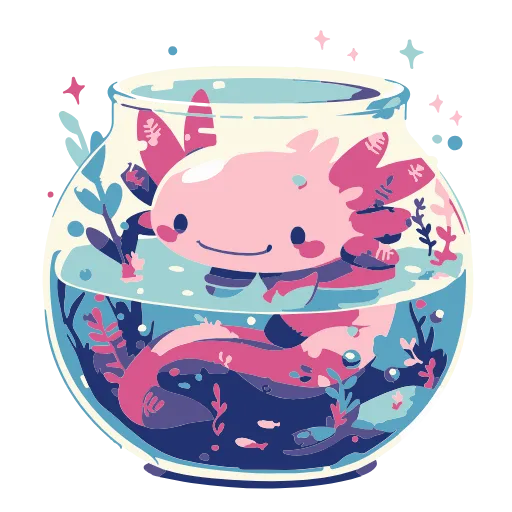 Стикер 8 Axolotl