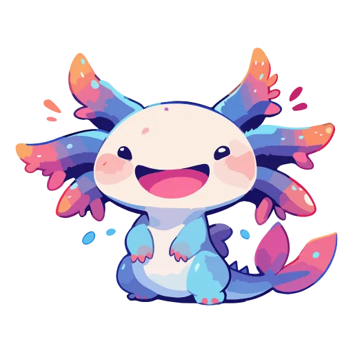 Стикер 16 Axolotl