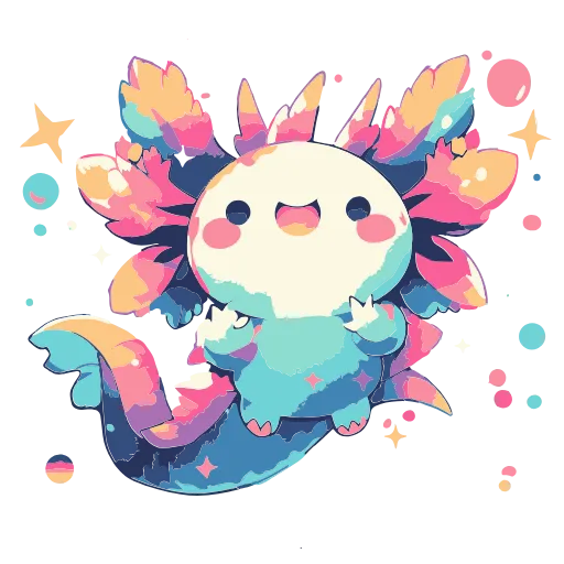 Стикер 45 Axolotl