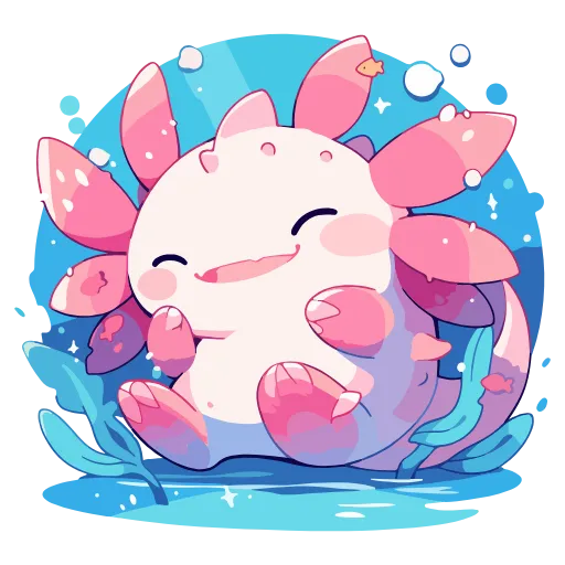Стикер 44 Axolotl