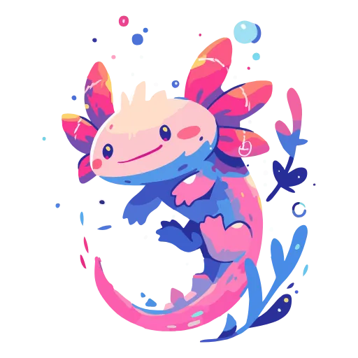 Стикер 34 Axolotl